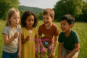 Bambini che esplorano la natura