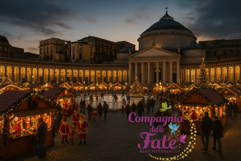 Natale bambini Napoli Villaggio Babbo Natale Piazza del Plebiscito